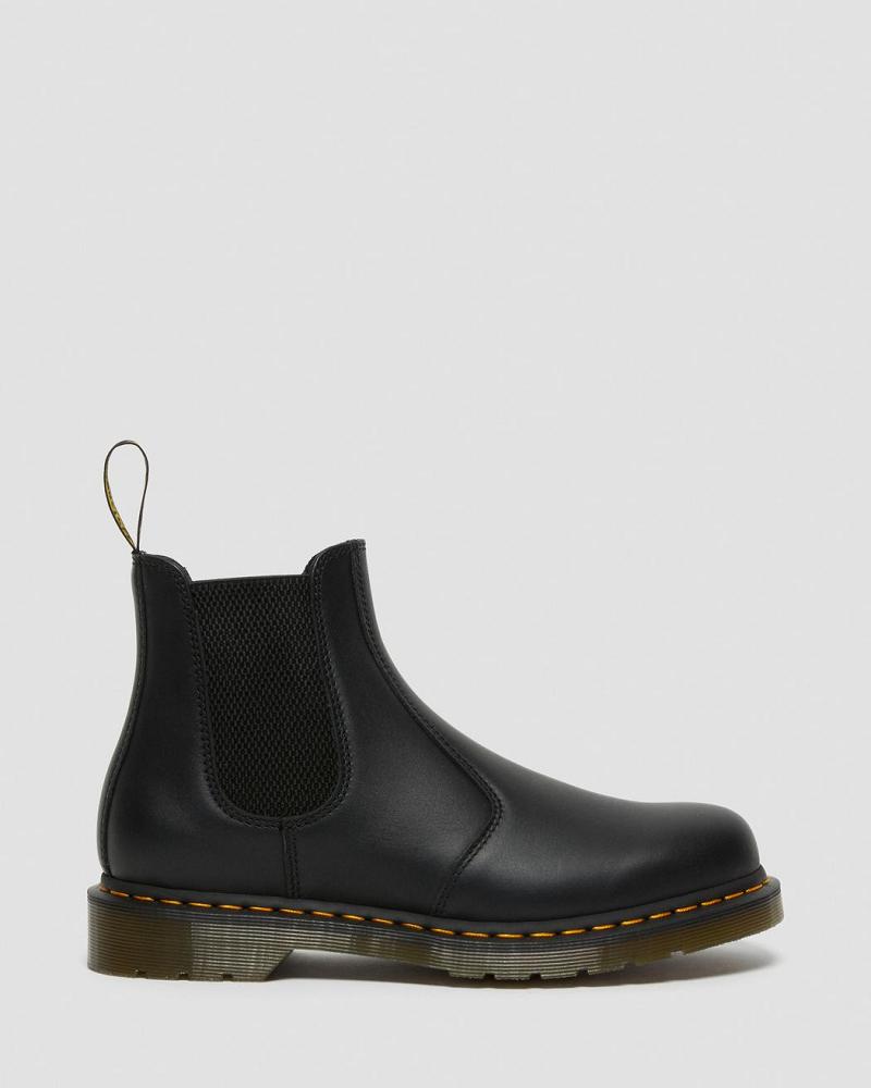 Dr Martens 2976 Nappa Læder Chelsea Støvler Herre Sort | DK 484VRW